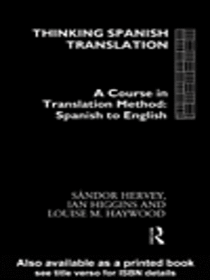 cover image of Thinking Spanish Translation